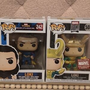 Funko Pop Marvel Loki Figures - Blue and Green